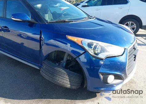 2016 Hyundai Veloster Turbo z USA, uszkodzony, nr VIN KMHTC6AE1GU294945